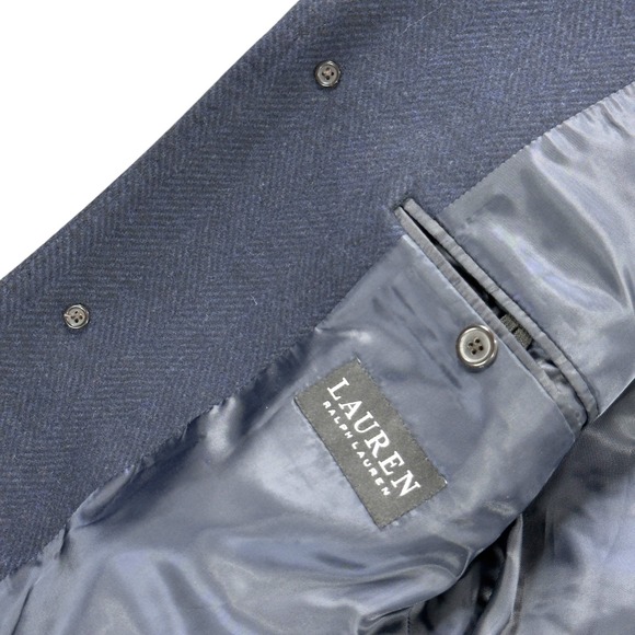 NWT Lauren Ralph Lauren Mens Luther Classic Fit Overcoat 38S in Midnight - $495 - Picture 7 of 14